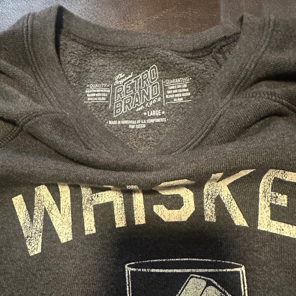 The Original RETRO BRAND Whiskey Business Sweatshirt - Picture 4 of 5